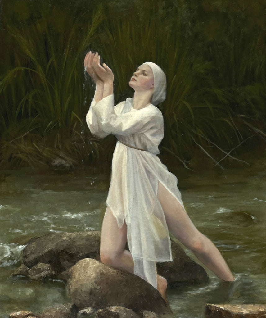 Biblical woman painting